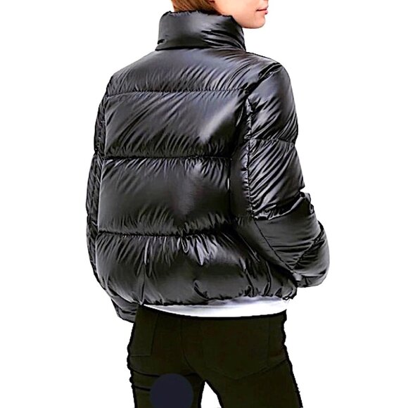 Uniqlo Ultra Light Down Shiny Puffer Jacket in Gray Size Large - Picture 3 of 12